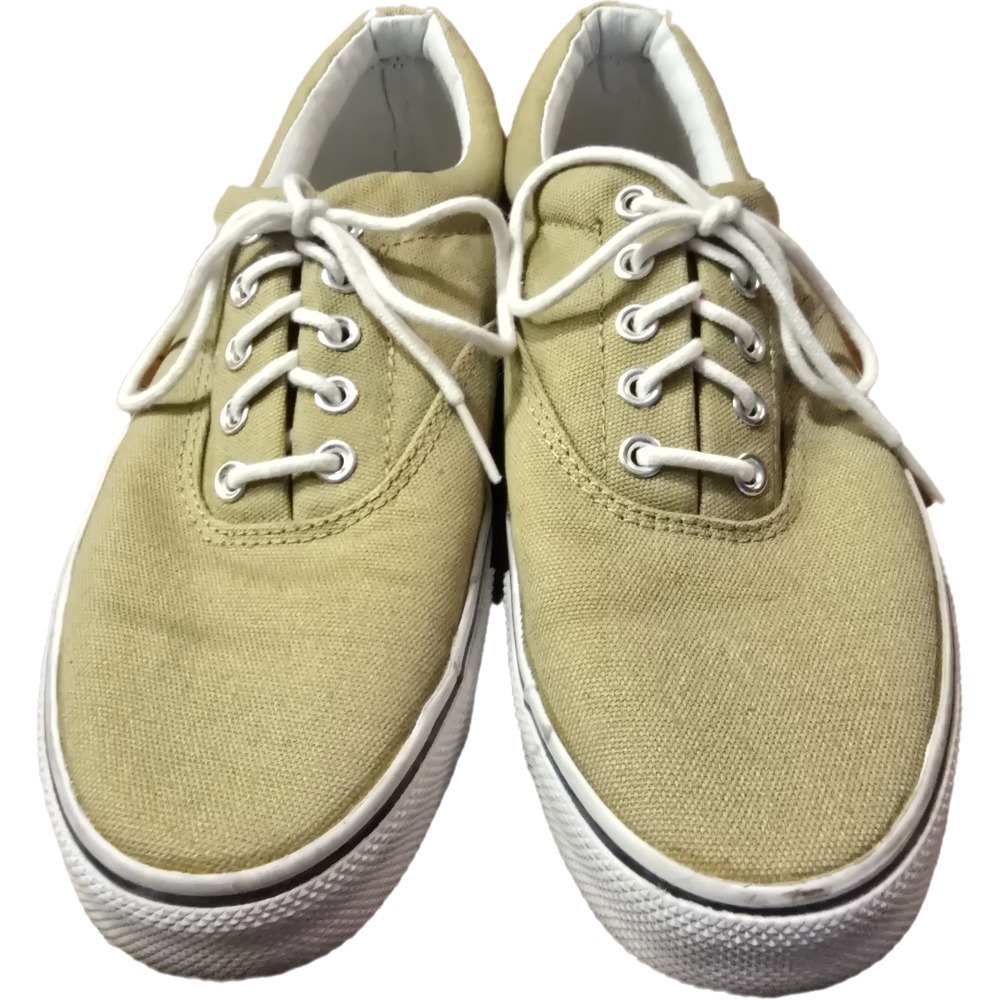 Men's Beige OP Ocean Pacific Lace on‎ Tennis Sneaker Shoe Size 8 Men's EUC